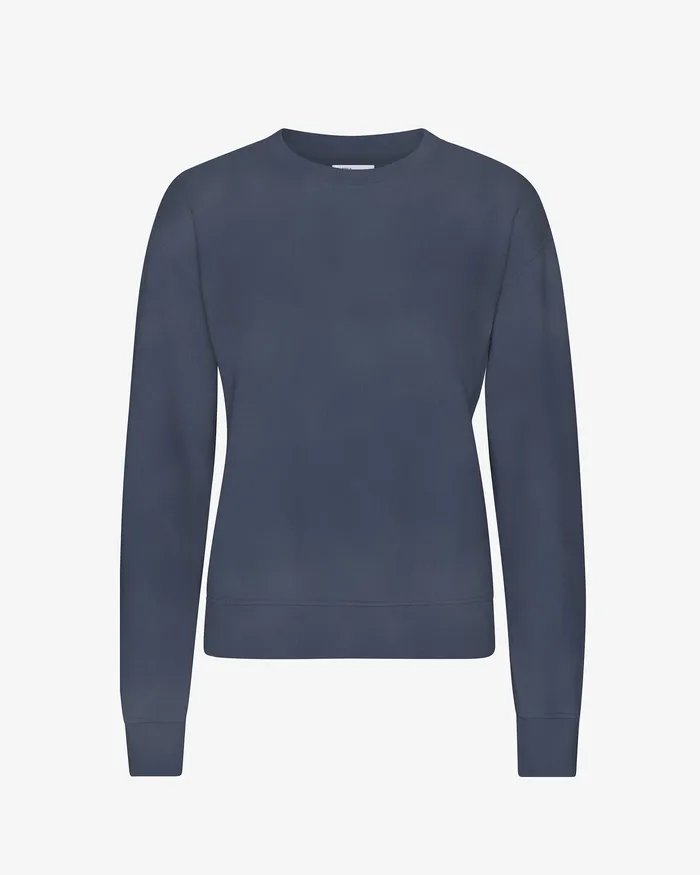 Crewneck Sweatshirts Women Classic Organic Crew 8211 Neptune Blue 8211 Colorfulstandard Women Crewneck Sweatshirts Women Classic Organic Crew 8211 Neptune Blue 8211 Colorfulstandard Women