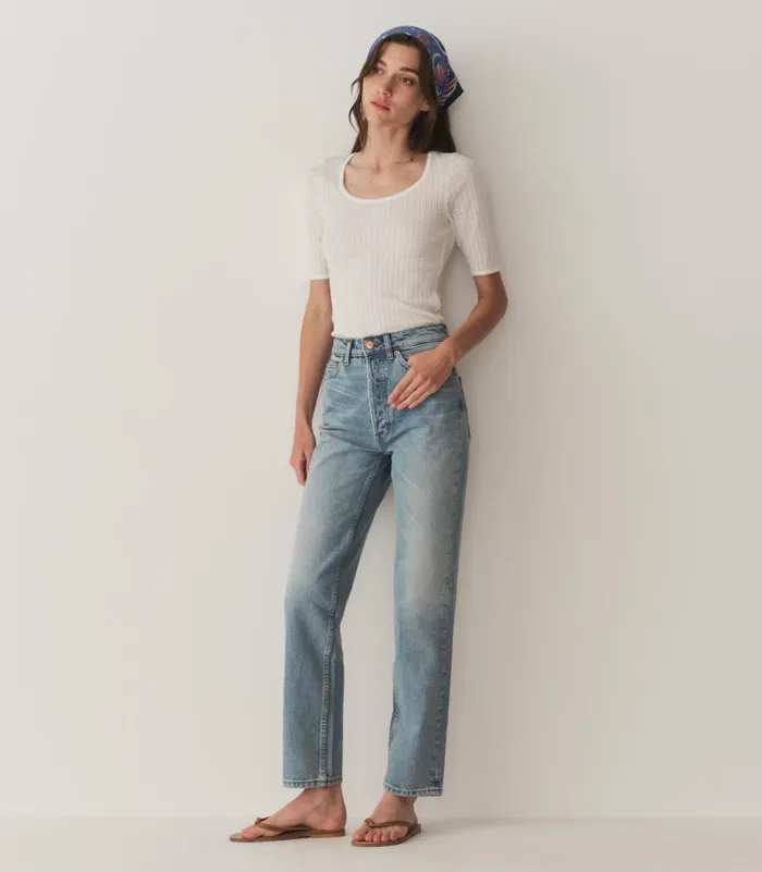 DEN Anthia Tee Salt Women Tees DEN Anthia Tee Salt Women Tees