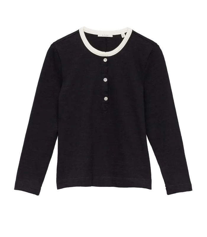 DEN Clover Tee Black Women Tees DEN Clover Tee Black Women Tees