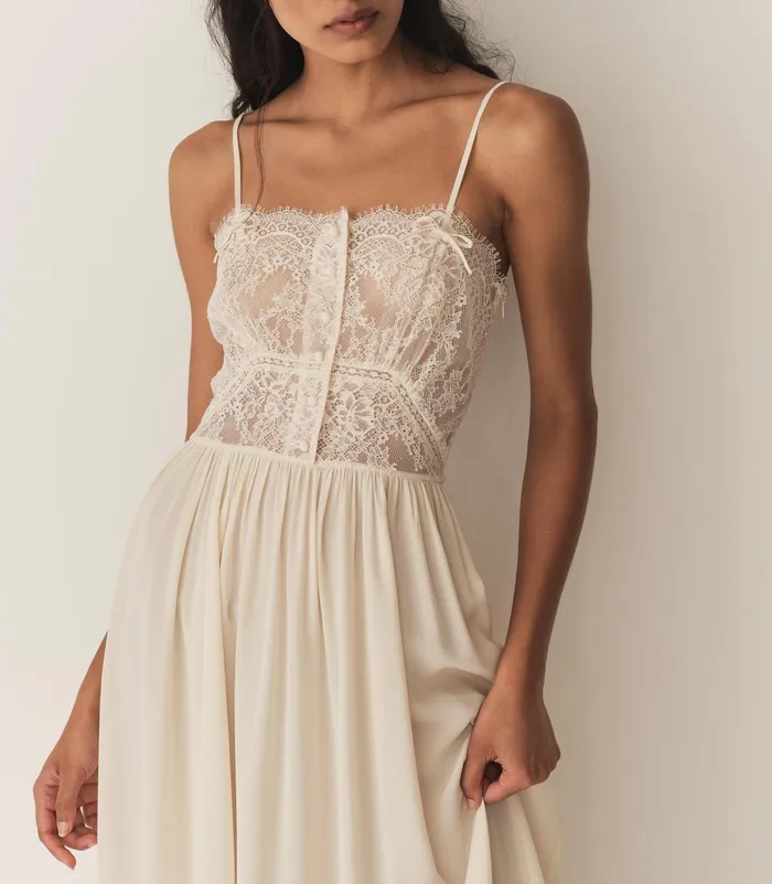 DEN Corinne Dress Mother Of Pearl Women Dresses