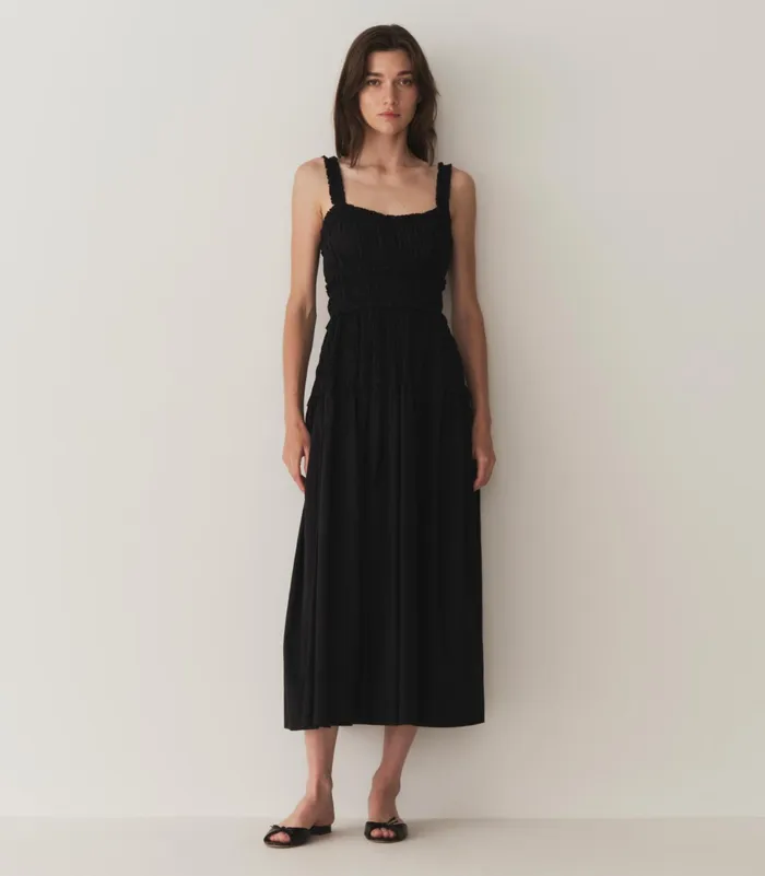 DEN Marianne Dress Black Women Dresses DEN Marianne Dress Black Women Dresses