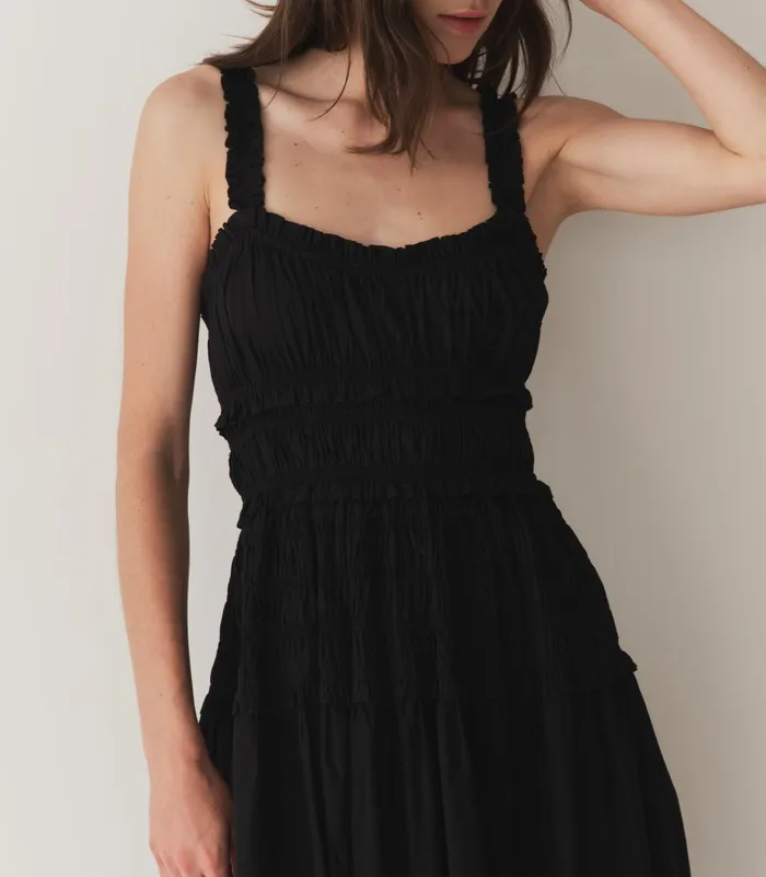 DEN Marianne Dress Black Women Dresses DEN Marianne Dress Black Women Dresses