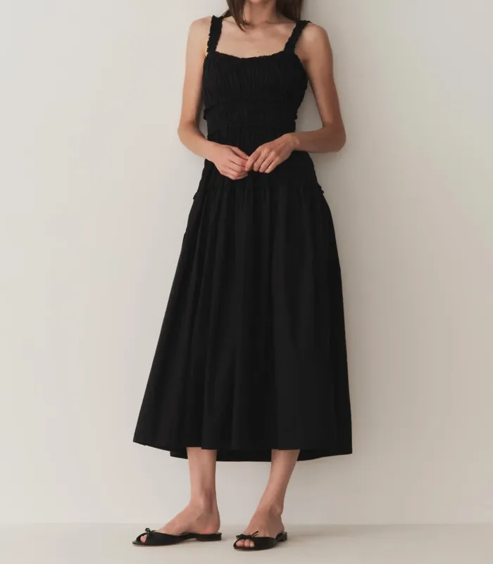 DEN Marianne Dress Black Women Dresses DEN Marianne Dress Black Women Dresses