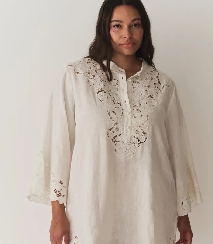 DEN Rochelle Dress Salt Women Dresses DEN Rochelle Dress Salt Women Dresses