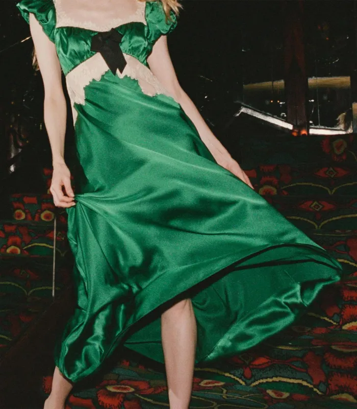 DEN Veda Dress Emerald Ivy Women Dresses DEN Veda Dress Emerald Ivy Women Dresses