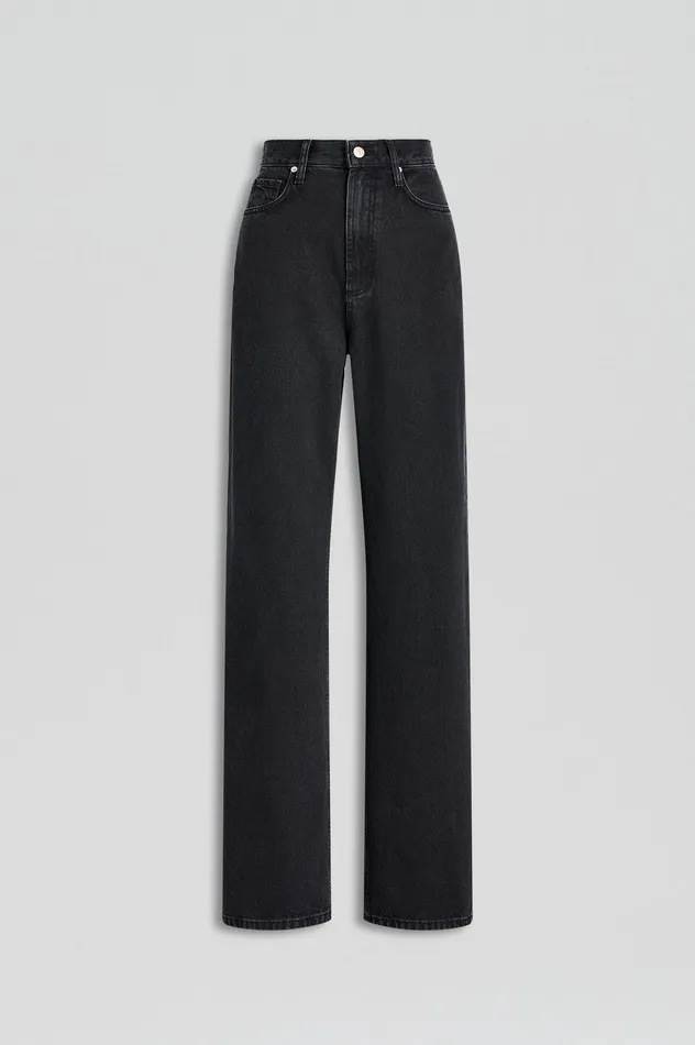 Denim DENIM DRAPE LEG JEAN WASHEDBLACKG 8211 Scanlan Theodore Women Denim DENIM DRAPE LEG JEAN WASHEDBLACKG 8211 Scanlan Theodore Women