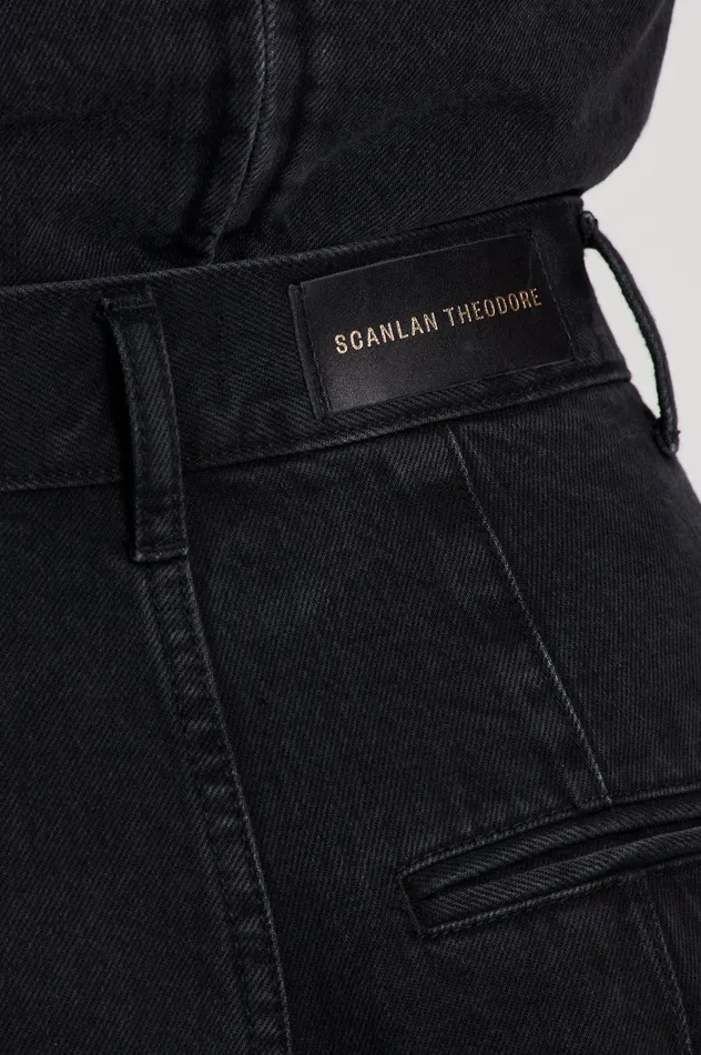 Denim DENIM DRAPE LEG JEAN WASHEDBLACKG 8211 Scanlan Theodore Women Denim DENIM DRAPE LEG JEAN WASHEDBLACKG 8211 Scanlan Theodore Women