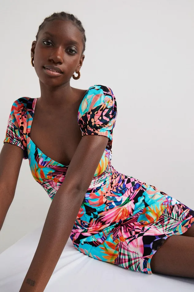 Desigual Arty Print Dress Women Dresses
