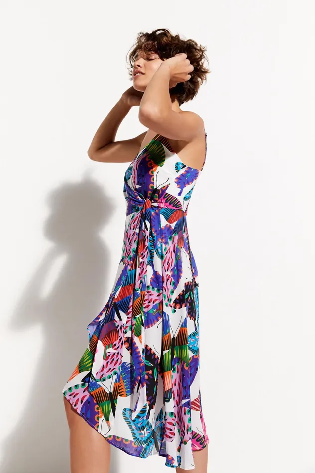 Desigual Butterfly Beach Dress Women Swimwear