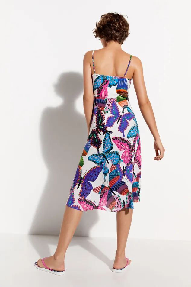 Desigual Butterfly Beach Dress Women Swimwear