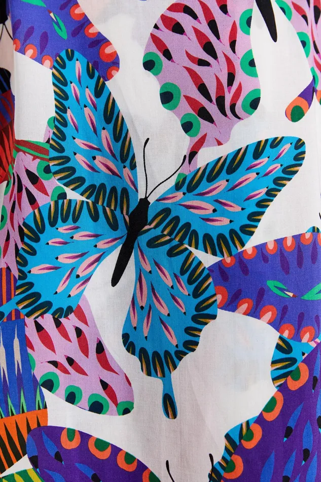 Desigual Butterfly Beach Dress Women Swimwear