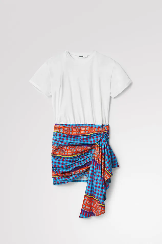Desigual Stella Jean Short Twopiece Dress Women Dresses