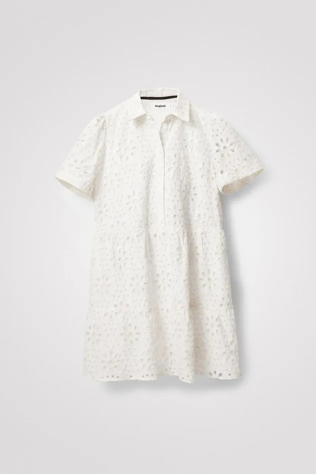 Desigual Swiss Embroidery Tshirt Dress Women Dresses