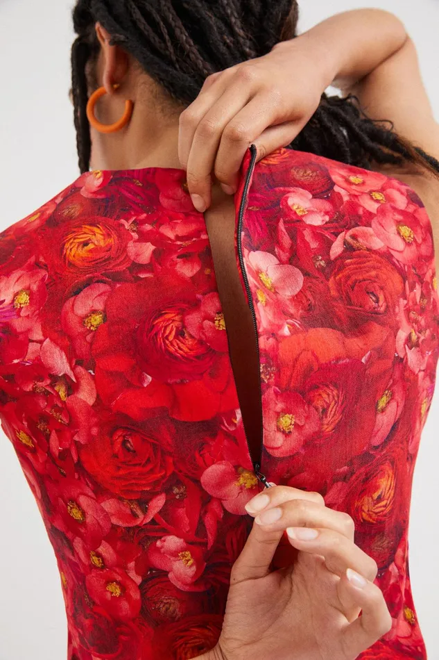 Desigual Tight Poppy Dress Women Dresses