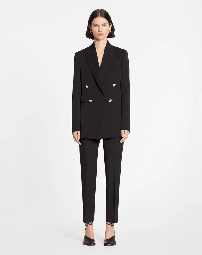 Doublebreasted Jacket Black Women Lanvin Coats and Jackets