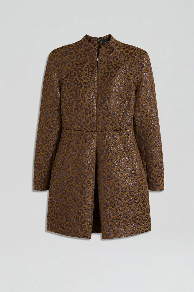 Dresses Scanlan Theodore Women OCELOT TAILORED DRESS MORO Dresses Scanlan Theodore Women OCELOT TAILORED DRESS MORO