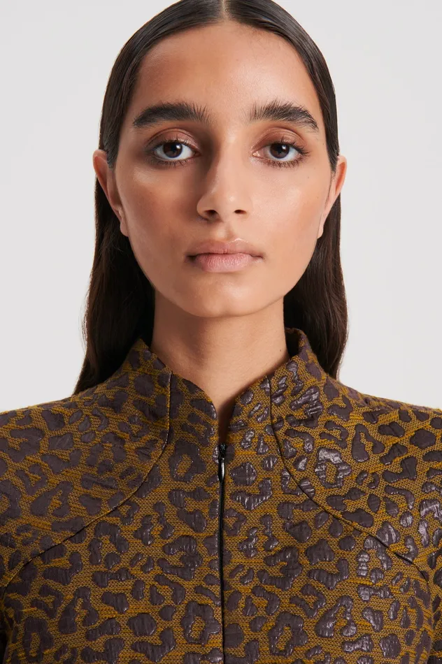 Dresses Scanlan Theodore Women OCELOT TAILORED DRESS MORO Dresses Scanlan Theodore Women OCELOT TAILORED DRESS MORO