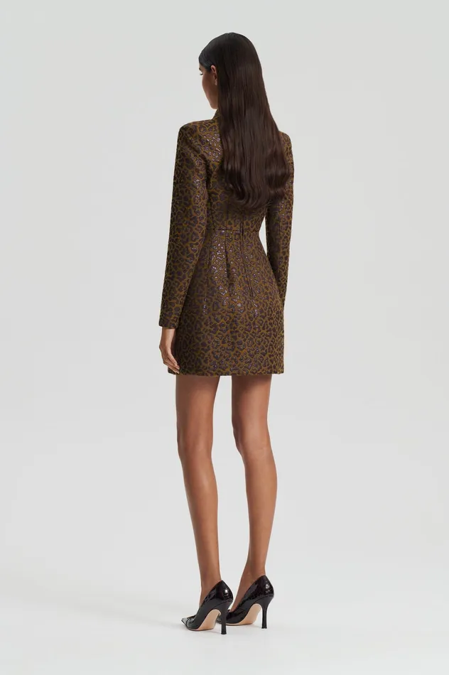 Dresses Scanlan Theodore Women OCELOT TAILORED DRESS MORO Dresses Scanlan Theodore Women OCELOT TAILORED DRESS MORO