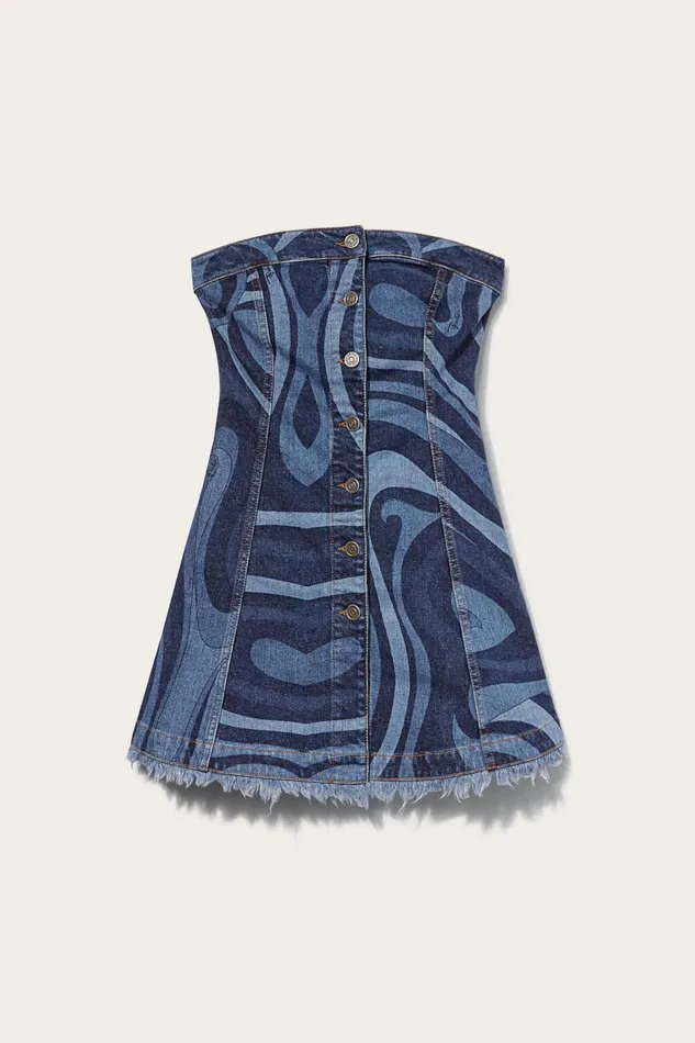 Dresses Women PUCCI MarmoPrint Denim Dress