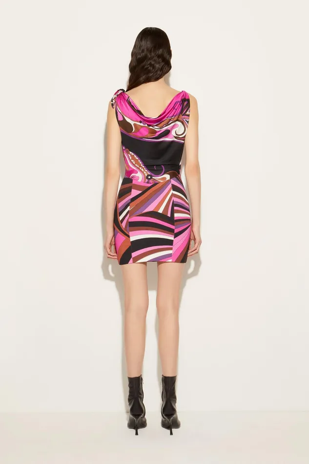 Dresses Women PUCCI Orchidee And Iride Print Mini Dress