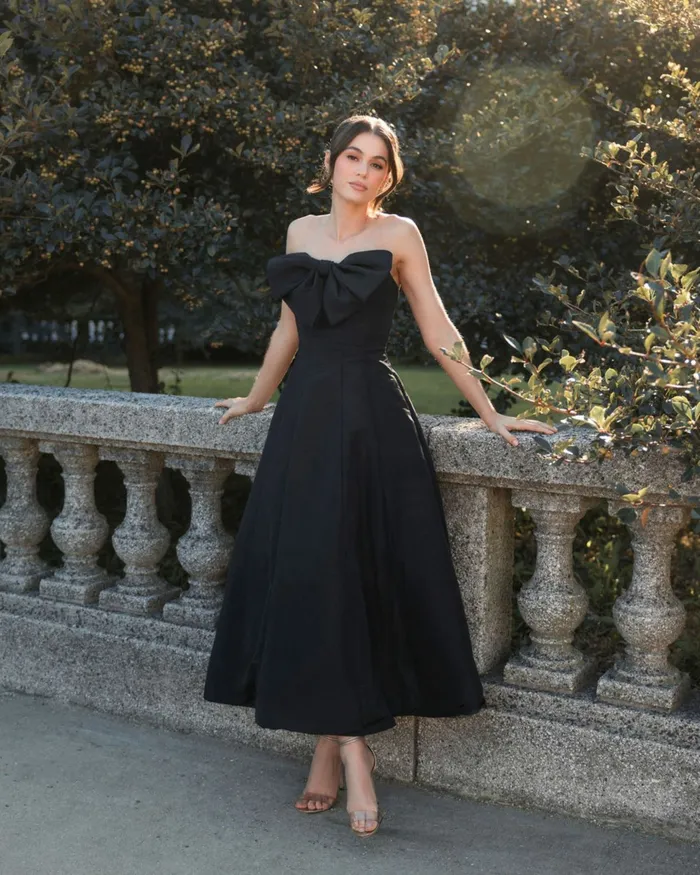 Evening Gowns Strapless Ballgown with Bow Detail Dress Candy Pink Mac Duggal Women