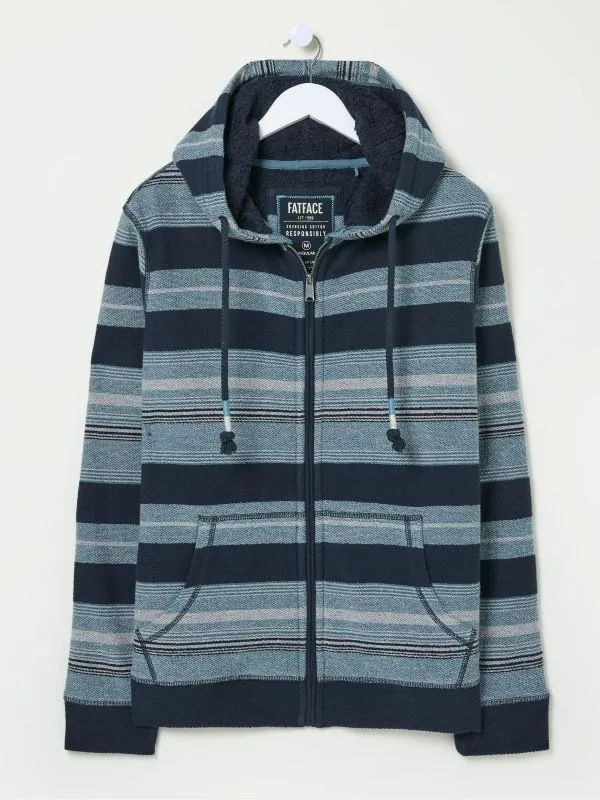 Fat Face Loungewear Men Dark Navy Trescowe Fleece Zip Through 100 Cotton Hoodie Fat Face Loungewear Men Dark Navy Trescowe Fleece Zip Through 100 Cotton Hoodie