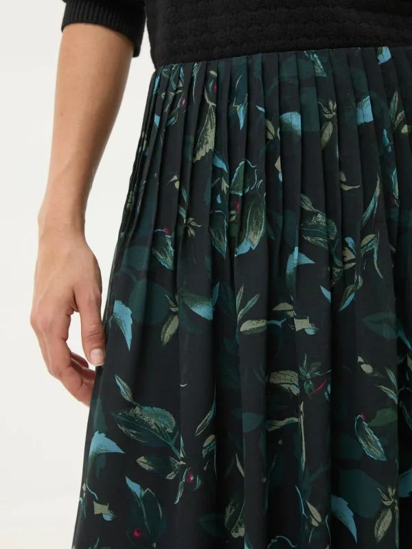 Fat Face Skirts Women Black Dark Skies Nadine Pleat Skirt