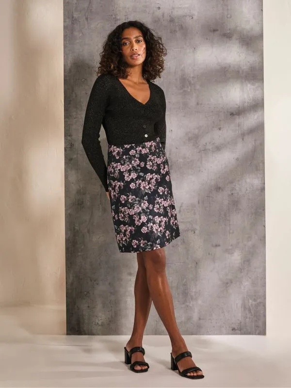 Fat Face Skirts Women Cally Blue Jacquard Mini Skirt