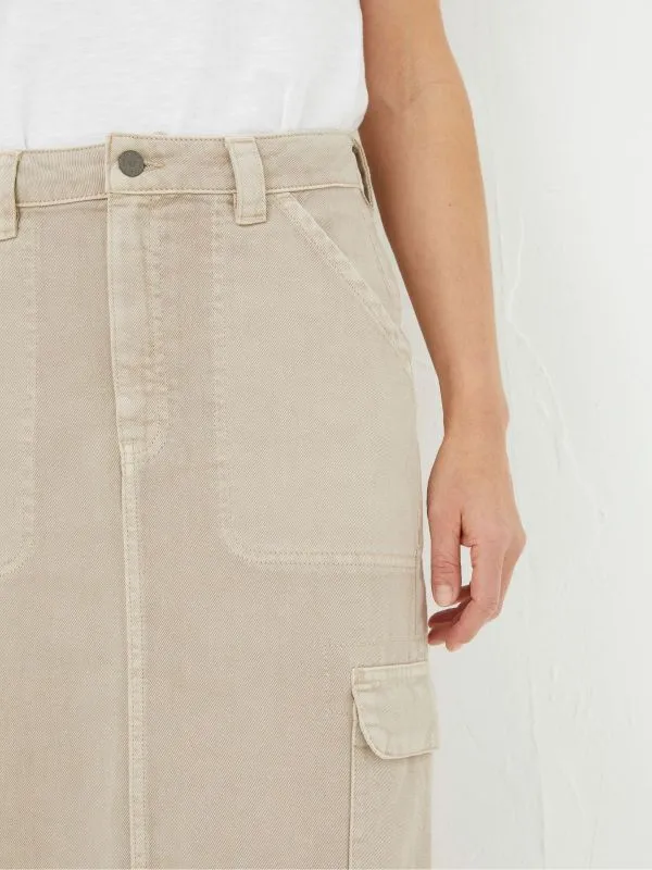 Fat Face Skirts Women Candace Natural Cargo Midi Skirt