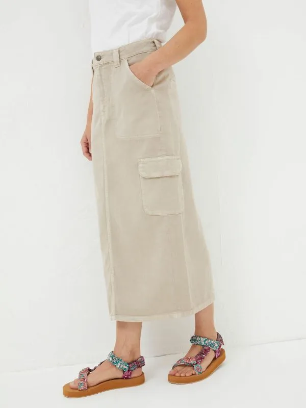 Fat Face Skirts Women Candace Natural Cargo Midi Skirt