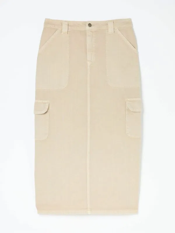 Fat Face Skirts Women Candace Natural Cargo Midi Skirt