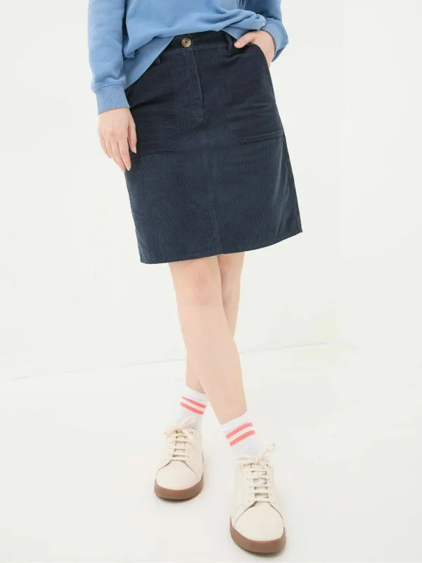 Fat Face Skirts Women Chesil Dark Navy Cord Skirt
