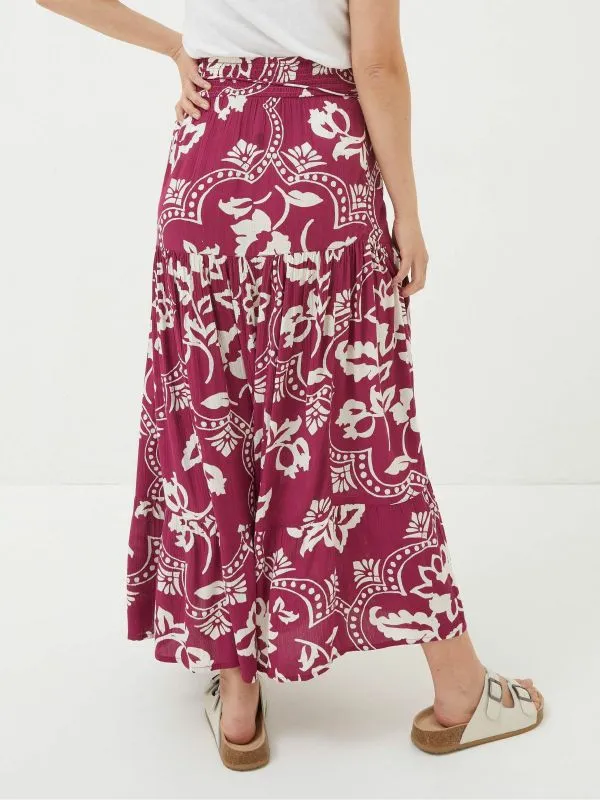 Fat Face Skirts Women Purple Wallpaper Floral Maxi Skirt