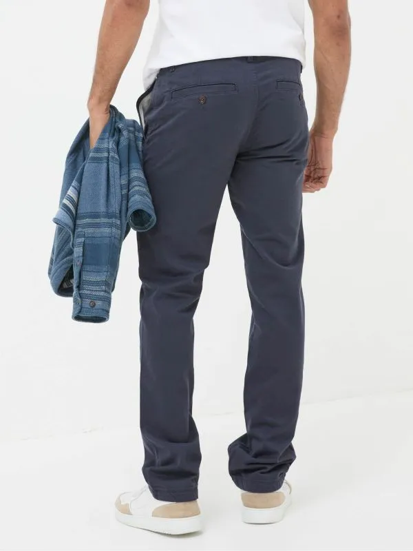Fat Face Trousers Men Navy Blue Modern Coastal Chinos