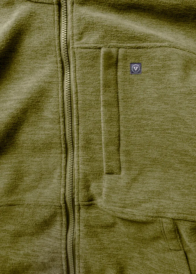 Fleece and Hoodies Vissla Men EcoZy Hoodie Jacket Tarp Fleece and Hoodies Vissla Men EcoZy Hoodie Jacket Tarp