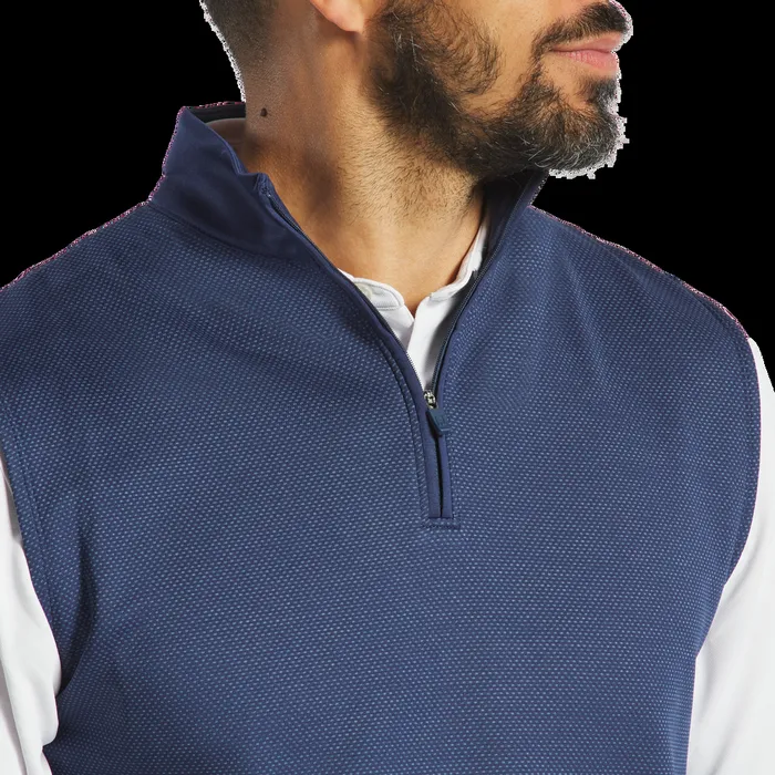 FootJoy Base MidLayers Men Tonal Block Vest Navy FootJoy Base MidLayers Men Tonal Block Vest Navy