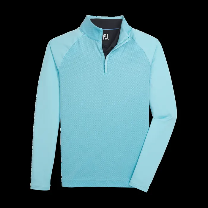 FootJoy Base MidLayers Men Tonal Dot Block MidLayer Light Blue