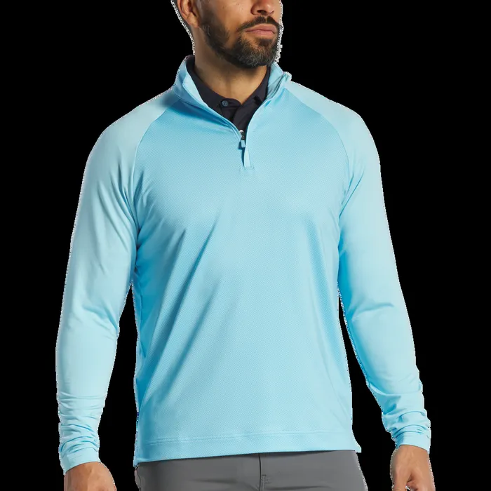 FootJoy Base MidLayers Men Tonal Dot Block MidLayer Light Blue FootJoy Base MidLayers Men Tonal Dot Block MidLayer Light Blue