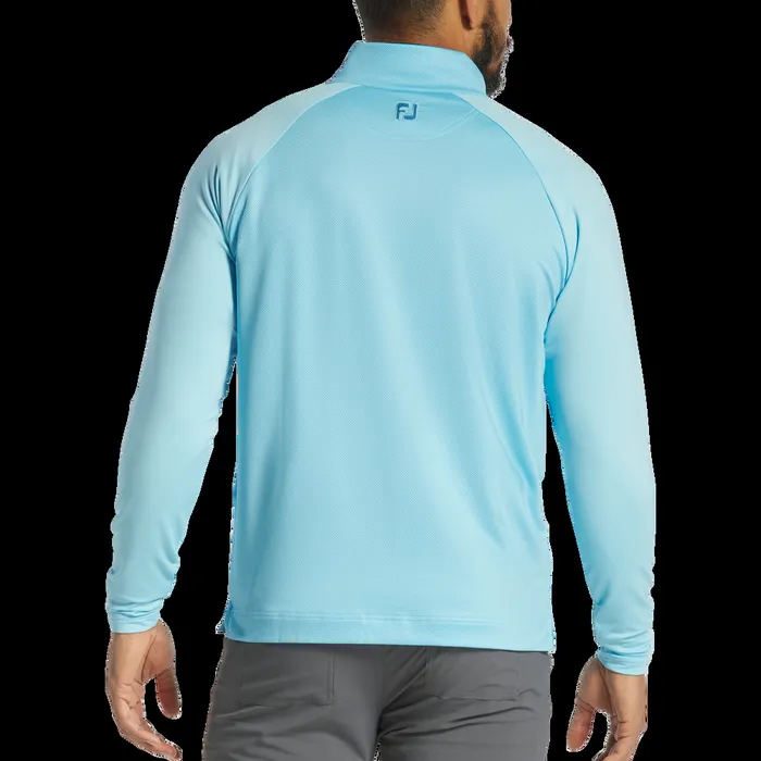 FootJoy Base MidLayers Men Tonal Dot Block MidLayer Light Blue FootJoy Base MidLayers Men Tonal Dot Block MidLayer Light Blue