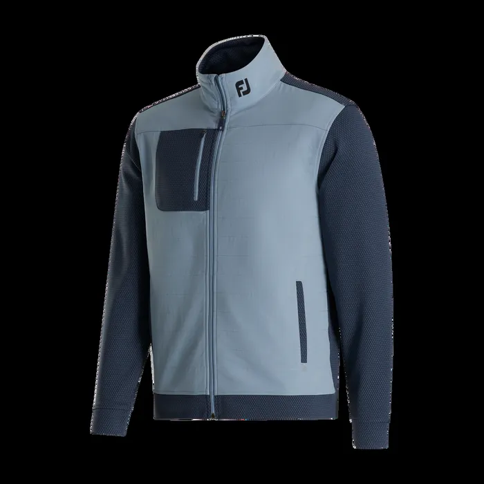 FootJoy Outer Layers Men ThermoSeries Hybrid Jacket 8211 FJ Tour Collar Charcoal Grey