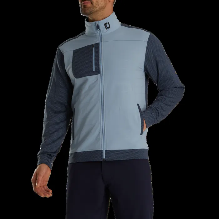 FootJoy Outer Layers Men ThermoSeries Hybrid Jacket 8211 FJ Tour Collar Charcoal Grey FootJoy Outer Layers Men ThermoSeries Hybrid Jacket 8211 FJ Tour Collar Charcoal Grey