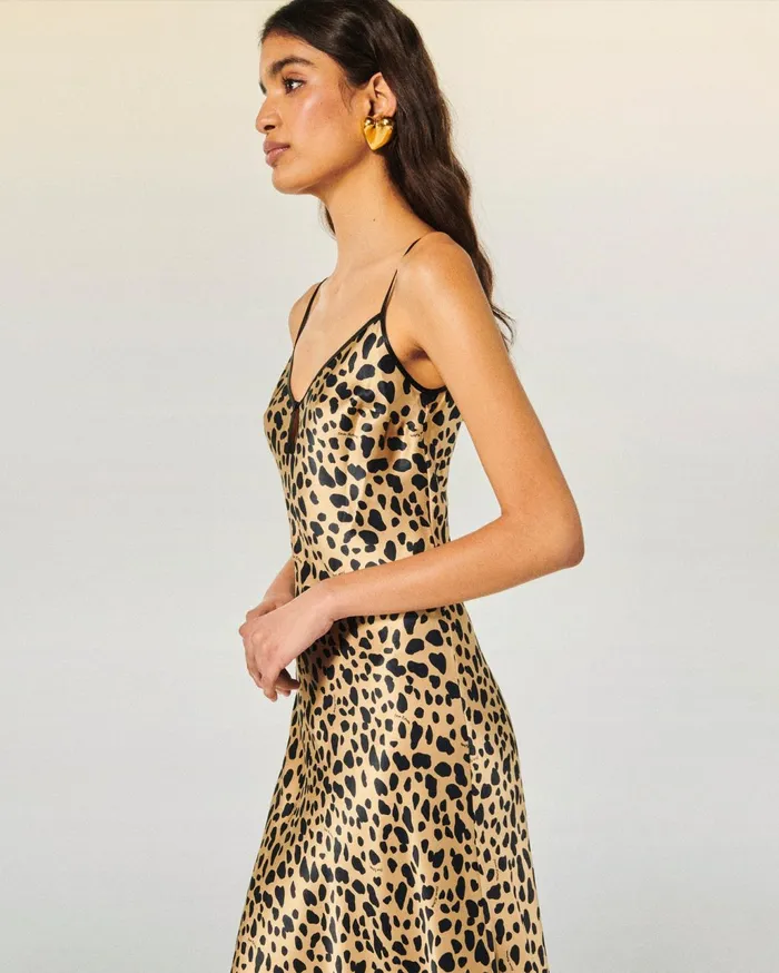 From Future Dresses and Jumpsuits Women Giula Long Strap Dress Natural Animal