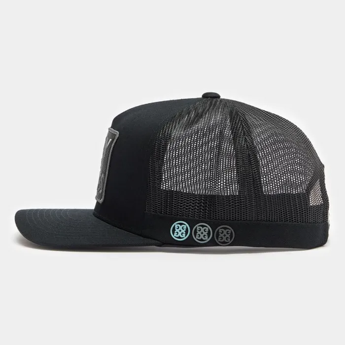 GFORE Hats Men PRAY FOR BIRDIES COTTON TWILL TRUCKER HAT Onyx GFORE Hats Men PRAY FOR BIRDIES COTTON TWILL TRUCKER HAT Onyx