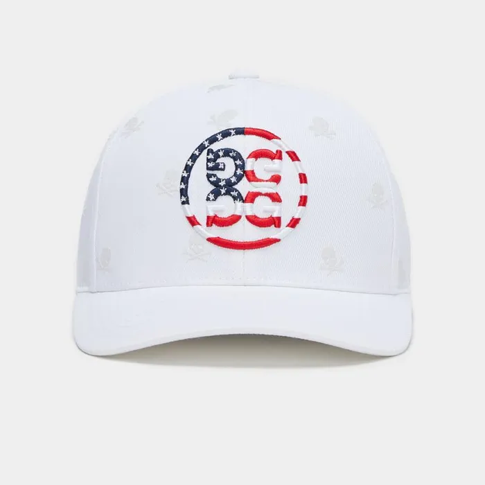 GFORE Hats Men SKULLS and STRIPES STRETCH TWILL SNAPBACK HAT Snow GFORE Hats Men SKULLS and STRIPES STRETCH TWILL SNAPBACK HAT Snow