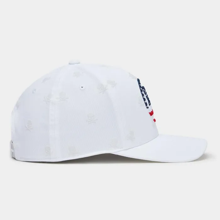GFORE Hats Men SKULLS and STRIPES STRETCH TWILL SNAPBACK HAT Snow GFORE Hats Men SKULLS and STRIPES STRETCH TWILL SNAPBACK HAT Snow