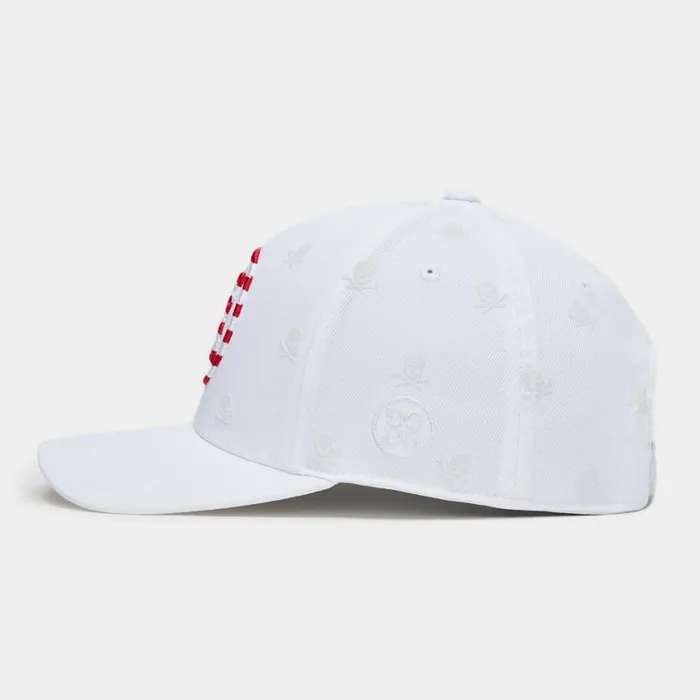 GFORE Hats Men SKULLS and STRIPES STRETCH TWILL SNAPBACK HAT Snow GFORE Hats Men SKULLS and STRIPES STRETCH TWILL SNAPBACK HAT Snow