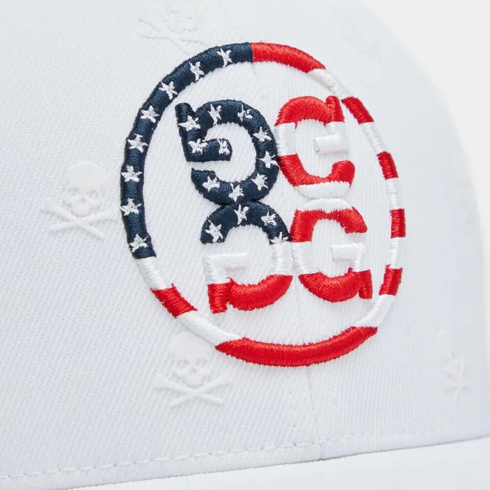GFORE Hats Men SKULLS and STRIPES STRETCH TWILL SNAPBACK HAT Snow GFORE Hats Men SKULLS and STRIPES STRETCH TWILL SNAPBACK HAT Snow
