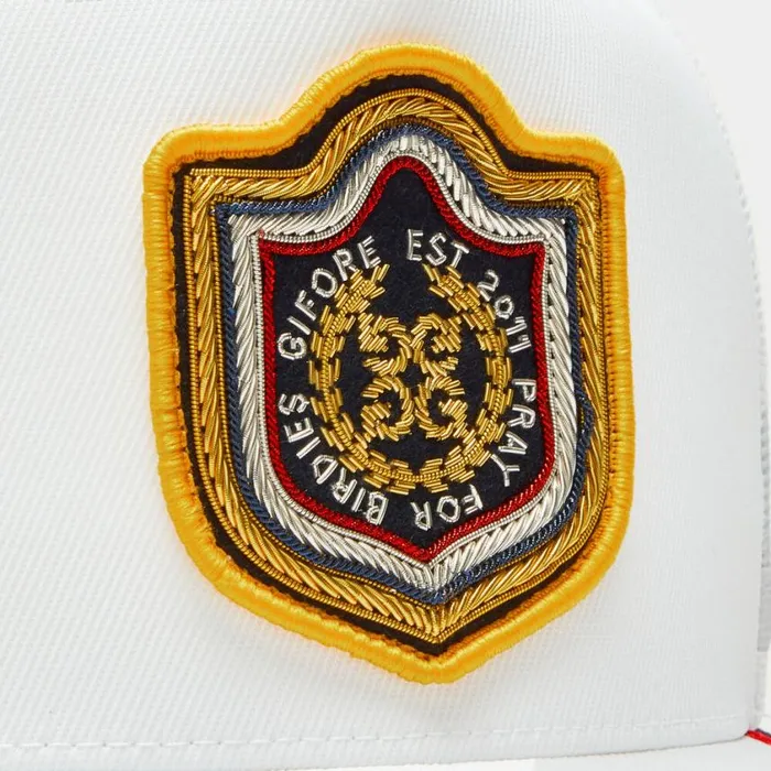 GFORE Hats MenWomen BULLION STRETCH TWILL TALL TRUCKER HAT Snow GFORE Hats MenWomen BULLION STRETCH TWILL TALL TRUCKER HAT Snow