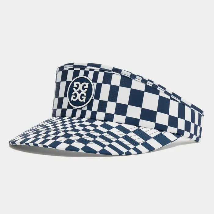 GFORE Hats Women DISTORTED CHECK RIPSTOP VISOR Twilight