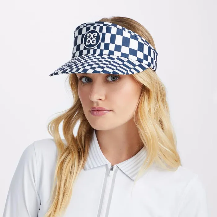 GFORE Hats Women DISTORTED CHECK RIPSTOP VISOR Twilight GFORE Hats Women DISTORTED CHECK RIPSTOP VISOR Twilight